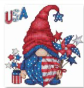 Patriotic Gnome Magnet